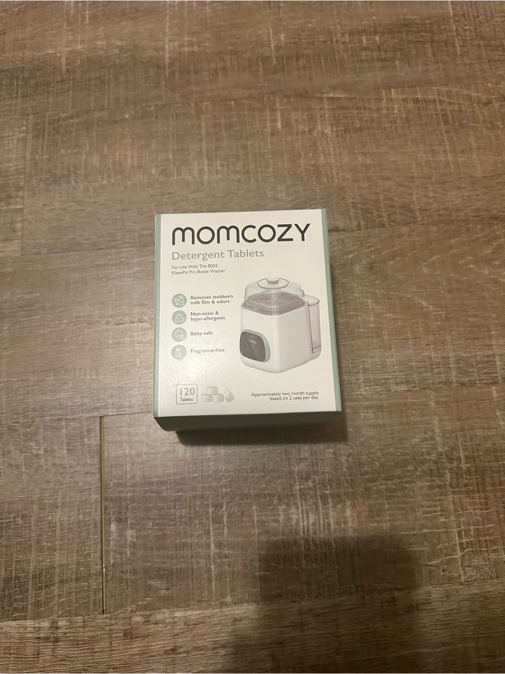 MomCozy Baby Bottle Detergent Tablets - White